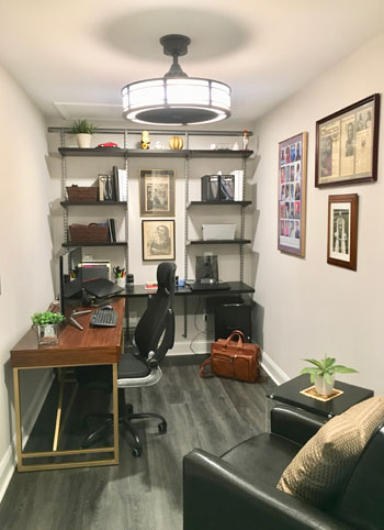New home office in an Alexandria condo