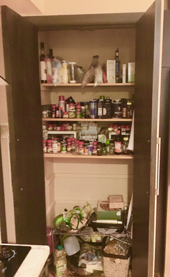 New shelves & organizing tools make the pantry more functional
